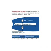 Barra motosega da potatura 1/4 25CM 1.1 60 maglie echo zenoah stiga dolmar