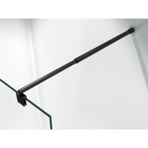 Bernstein - Barra stabilizzatrice per box doccia - design rotondo nero