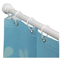 Barre blanche pour rideau 75x125cm