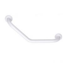 Godonnier - Barre de maintien coudée pmr pellet Essentiel confort aluminium époxy blanc