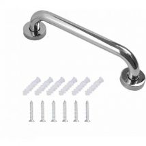 Aiperq - Barre D'Appui En Inox Murale Robuste Poignée De Baignoire Salle Bain wc Sécurité Grab Bar pour Handicapés Personnes Agées Enfants(30cm