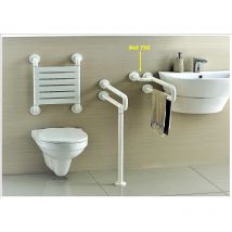 Klose Besser - Barre d'appui murale double Nylon blanc - Antibactérien