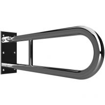 BEMETA HELP Barre de maintien relevable 81,3cm, en forme de U, Acier inoxydable (301102081)