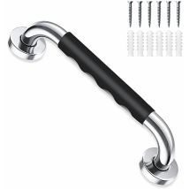 Petites Ecrevisses - Poignée de Baignoire 50cm Noir Barre Appui Murale Antidérapant Poignée de Sécurité en Acier Inox pour Toilette wc Escalier