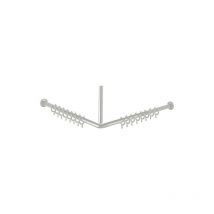 Normbau - Barre de douche en nylon pour plafond couleur : Blanc 19 l : 401-500mm / fixations incluses