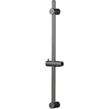 Damast - Barre de douche noir mat avec support mural réglable 12591 Noir mat