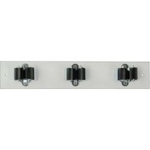 Barre de rangement – 3 supports 25 mm – Longueur : 330 mm – Matières – Prax