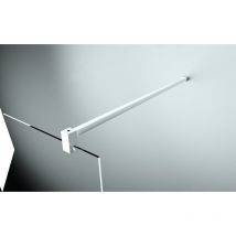 Novellini - Barre de renfort recoupable pour verre 6 et 8 mm - 150 cm - Finition profilé : chrome
