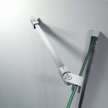 Dolaso - Barre de renfort pour porte de douche en acier inoxydable, 50 cm, pour panneau de verre sans cadre de 6mm à 10mm d'épaisseur