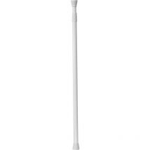 Barre de douche aluminium 70-120cm - blanc Tendance