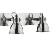 Dar Lighting - dar idaho - Lampe Spot Twin Bar Chrome Naturel, 2x GU10