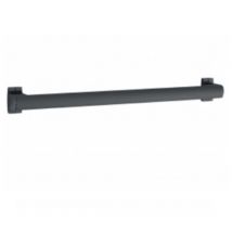 Pellet - Barre de maintien droite pmr Design 60 cm aluminium époxy anthracite caches résine anthracite