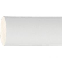 Barre en bois lisse 1,2 mètre x 20 mm. Blanc