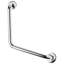 Godonnier - barre d'appui coudee 45 laiton chromee skin