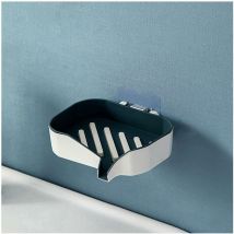 Sunxury - Barre porte-savon porte-savon double couche porte-savon boîte à savon mural salle de bain drain porte-savon pour salle de bain cuisine