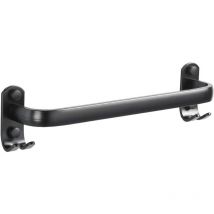 Barre porte-serviettes pour salle de bain - Support mural pour torchons de cuisine - Noir - 40 cm,AAFGVC