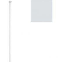 Barre de salle de bain droite extensible 18 mm. (1.23-2.16) Blanc