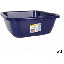 DEM - Barreño eco azul cuadrado 15 l 38 x 38 x 15 cm (12 unidades)