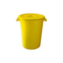 Famesa - Cubo industrial de 100 litros para uso alimentario denox Amarillo