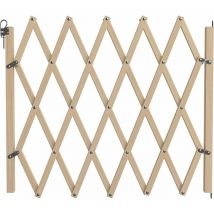 Barrera de madera extensible para mascotas