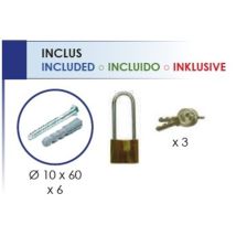 Mw Tools - Barrera de parking con cadenas metalworks stopcar