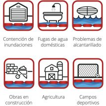 Barrera Inundac. Hydrosnake 2u - 145x25 Cm