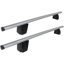 France Attelage - Barres de toit Menabo Delta Aluminium 137 cm + Pieds de fixation