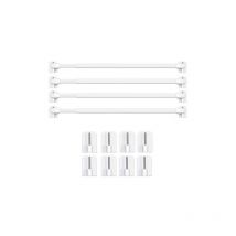 Barres de Vitrage Extensible Tringle Rideau Sans Percage pour Fenetre Pvc pour de Tringle à Rideau Adhésive (4PCS-40-60CM)