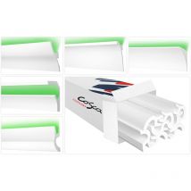 Barres à moulures led en hdps - polystyrène haute densité, léger & résistant aux chocs - Barres à led Cosca 2 mètres / 1 bande, CK-3 / 45x120mm