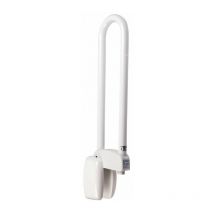 Barre d'appui relevable - 600 mm - diamètre 30 mm - inox époxy blanc - Pellet ASC