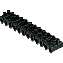 Barrette de connexion à vis 2,5 mm² noire - Ebenoid