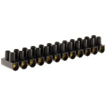 Barrette 12 plots section 10mm² - Noir Zenitech