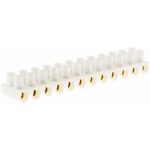 Barrette 12 plots section 6mm² - Blanc Zenitech