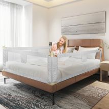 Sifree - Barrière de lit barrière de protection de lit barrière de lit pour enfant barrière de lit pour bébé barrière de sécurité pour lit enfant,