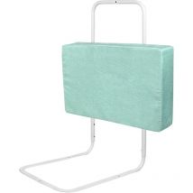 Barrière de Lit pour Enfants Bébé avec 5 Trous Hauteur Réglable Sécurité Softpack Protection Contre les Chutes Vert 50CM Naizy