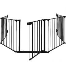 Sifree - Barriere de securite enfant 310cm 5 panneaux