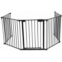 Bc-elec - B101201 Barrière de sécurité grille de protection pour enfants pour cheminée et escaliers longeur totale 3 mètres