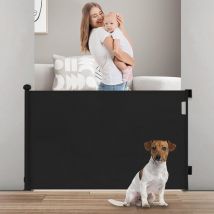 Aquasup - Barrière de Sécurité Rétractable pour Bébé, 0-180 cm Barriere Retractable Enfant Adaptée aux Escaliers, Couloirs, Intérieur et Extérieur