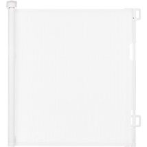 Superseller - Garde-corps bébé barrière de sécurité enfant rétractable clôture de sécurité bébé animal de compagnie taille élargie 86x140 cm blanc