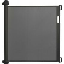 Naizy - Barrière de Sécurité Rétractable pour Bébés et Chiens - 0 à 180 cm - Barrière de Sécurité Extensible et Enroulable Noir