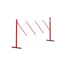 Taliaplast - sofop Barrière extensible de chantier rouge et blanche