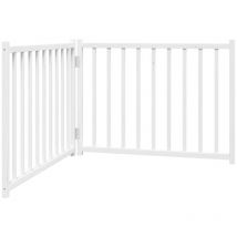 Barrière pour chien pliable 2 panneaux 160 cm bois sapin massif vidaXL
