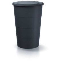 Prosperplast - Barril De Agua De Lluvia 160l Smooth De Plastico En Color Antracita 60 (largo) X 60 (ancho) X 87,8 (altura) Cm