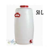 Graf - Barril de polietileno alimentario 50 litros para liquidos y bebidas, 33x69 cm