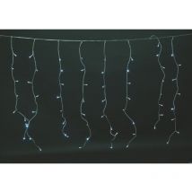 Barrière immatérielle blanche 288 lumières effet pluie 8 fonctions pour extérieur 6 x 1 mètre Euronatale