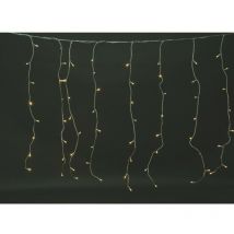 Barrière lumineuse blanc chaud 288 lumières effet pluie 8 fonctions pour extérieur 6 x 1 mètre Euronatale
