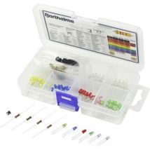 Assortiment de LEDs blanc froid, blanc chaud, jaune, bleu, rouge, vert rond 3 mm - Barthelme