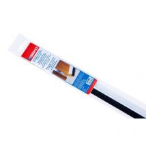 Line Cross - bas de porte adhesif alu blanc + brosse 100CM en sachet