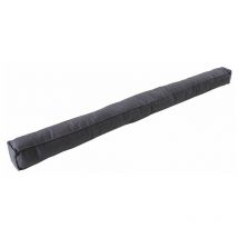 Bas de porte carré à coller textile (bourrelet), L.95 cm gris