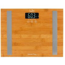 Báscula Jata 577 – Analizador Corporal de Bambú – Capacidad 180 kg – Graduación 100 g – Pantalla LCD